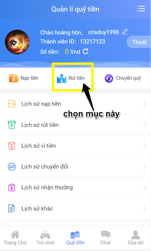 rút tiền sodo66