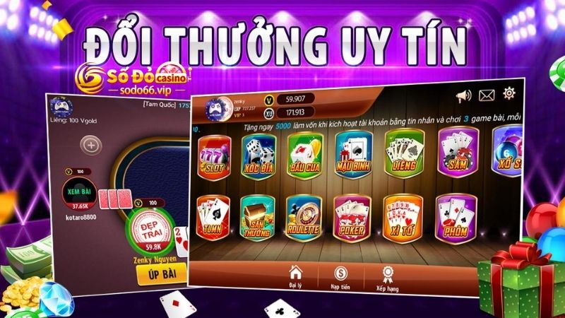 Trò chơi đổi thưởng game bài Sodo